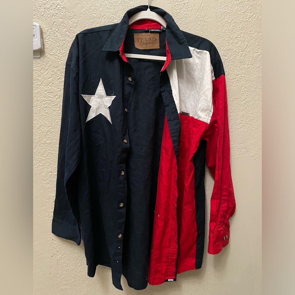 Large Texas original button up Tshirt